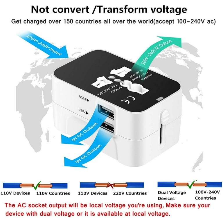 Worldwide All in One Universal Power Adapter