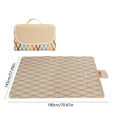 thumbnail image 2 of Extra Large Waterproof Picnic Blanket, Sand Proof Beach Mat, Moisture Resistant Camping Tent Pad, Portable Foldable Grass Mat for Travel, Hiking, Park, Beach, Oxford Cloth for Outdoor, 71*57in, C, 2 of 6