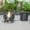 Black, variant on LeisureMod Walbrooke Modern Round Fire Pit Table and Tank Holder with Powder Coated Aluminum for Patio and Backyard Garden (Black)