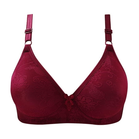 Fesfesfes Bras for Women Wireless Ladies Comfortable Lace Breathable Bra Underwear Bras Sports Bra
