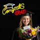 thumbnail image 3 of Letrero de neón FATMOON ¡Felicidades, graduado! LED alimentado por USB, 3 of 7