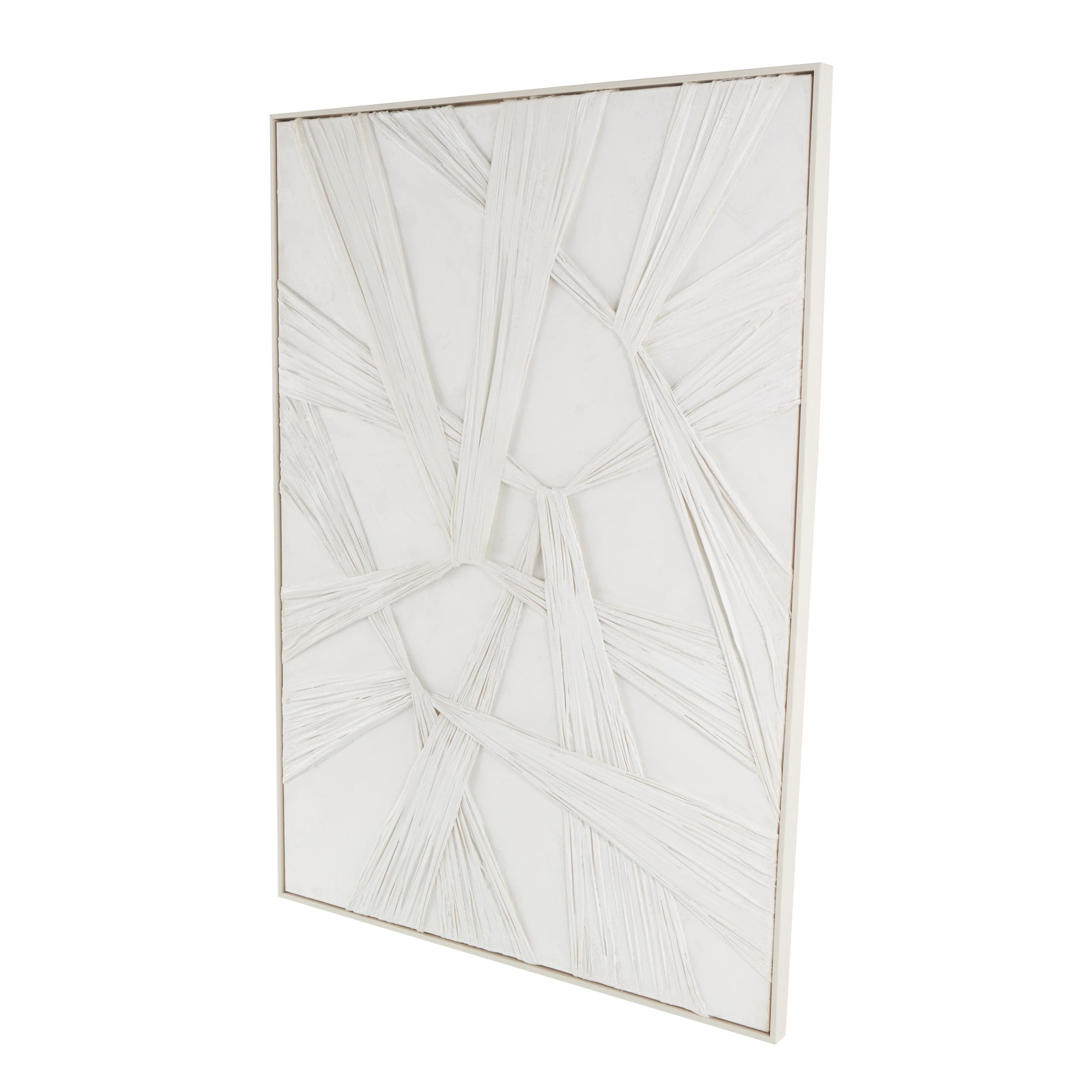 41" x 56" Intertwined Cloth Abstract Framed Wall Art, by DecMode