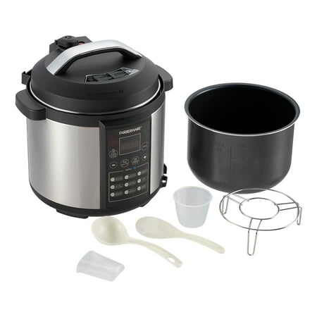 Farberware Programmable Digital Pressure Cooker, 6 Quart - Walmart.com ...