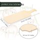 thumbnail image 4 of 12 piezas de mini tablas de cortar de madera en blanco con mango, tabla de cortar pequeña para bricolaje, cocina casera, decoración de verduras A, 4 of 8