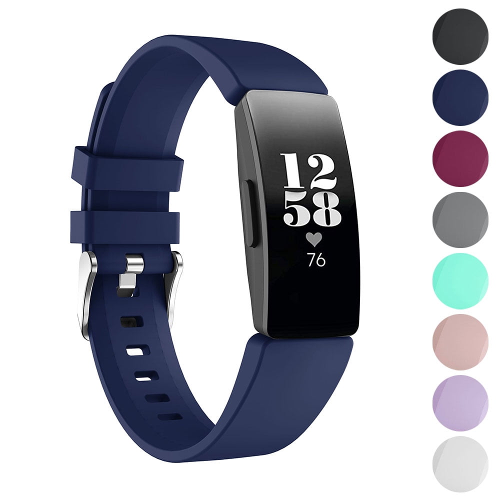 StrapsCo Silicone Rubber Watch Band Strap for Fitbit Inspire & Inspire