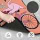 thumbnail image 3 of Balery Flamingo Riding a Bicycle Juego de 4 Alfombrillas para Auto, Revestimientos de Caucho Resistente, Diseño Antideslizante, 3 of 7