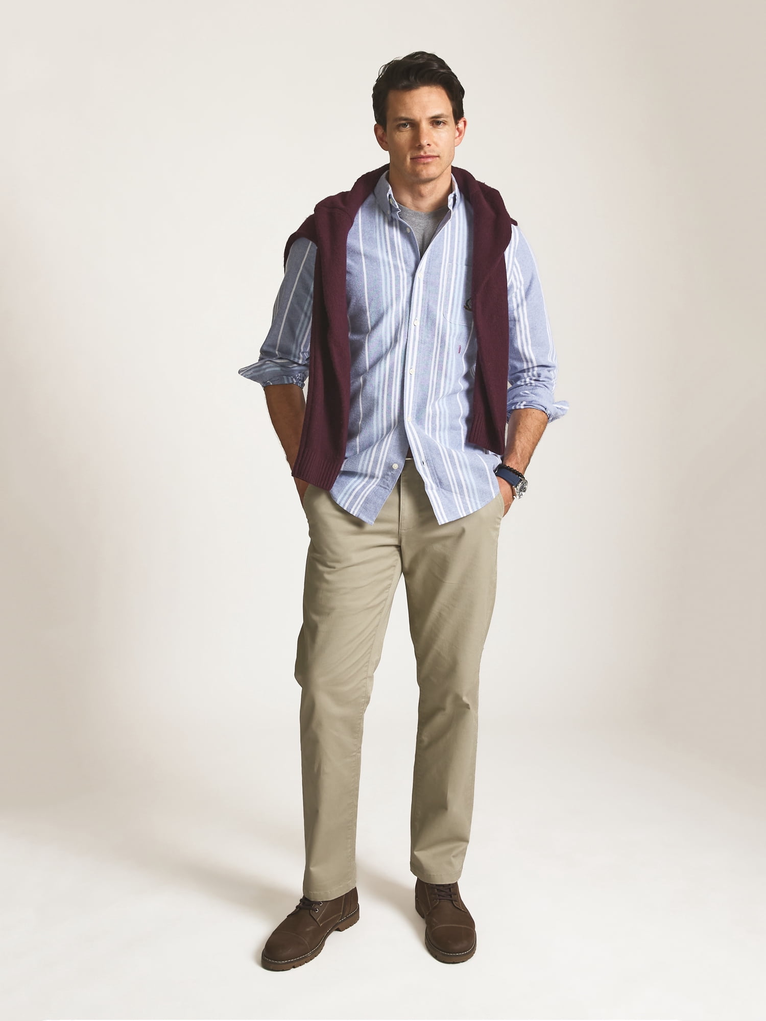 Chaps Men’s and Big Men’s Heritage Cotton Oxford Shirt, Sizes S–2XL