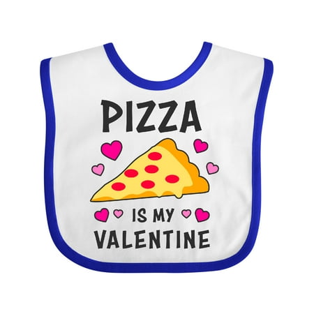 

Inktastic Pizza is My Valentine with Hearts Gift Baby Boy or Baby Girl Bib