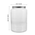 thumbnail image 2 of AURARMLET Pot Mason en Plastique pour Rangement de Boules de Coton Présentoir Design Clair 1 Pcs, 2 of 8