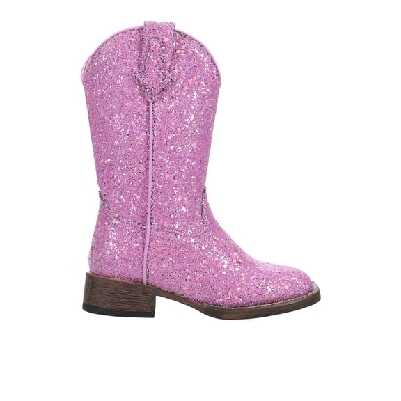 Roper Girls Glitter Galore Square Toe Cowboy Boots Shoes