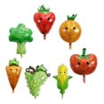 thumbnail image 1 of Globos de fiesta de boda QUANZHOUTIANDI Globo con sonrisa de frutas y verduras colorido 7 piezas, 1 of 5