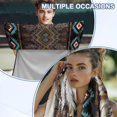 thumbnail image 6 of FOR U DESIGNS Tribal Wolf Geometric Aztec Print Car Seat Cover Multi Purpose Running Towel for Outdoor Sport Gym Beach Universal Fit Car Towel Seat Cover with Storage Bag, 2 Pack, 6 of 7