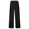 thumbnail image 3 of MEZZALL Women Maternity Solid Color Elastic Waist Drawstring Casual Long Pants With Pocket Versatile Pregnant Trousers, 3 of 6