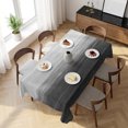 thumbnail image 3 of Grey Ombre Table Cloth Waterproof Tablecloths, Modern Abstract Art Ocean Oil Painting Tablecloth Dining Table Cover for Kitchen Party Tabletop Outdoor, Rectangle Tablecloth 54x108 Inch, 3 of 9