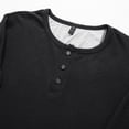 thumbnail image 5 of Long Sleeve Henley Shirts for Men Casual Waffle Cotton Tee Shirt Lightweight Thermal Henley T-Shirt with Button, 5 of 9