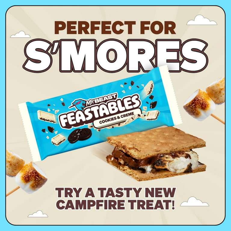 MrBeast FEASTABLES Cookies & Creme 10本 Amazon.com : Feastables MrBeast Cookies & Creme Chocolate Bar, New
