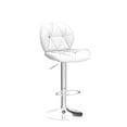 thumbnail image 4 of Juego de 2 Banquetas Ajustables de Cuero PU Blanco Yaheetech, 4 of 9