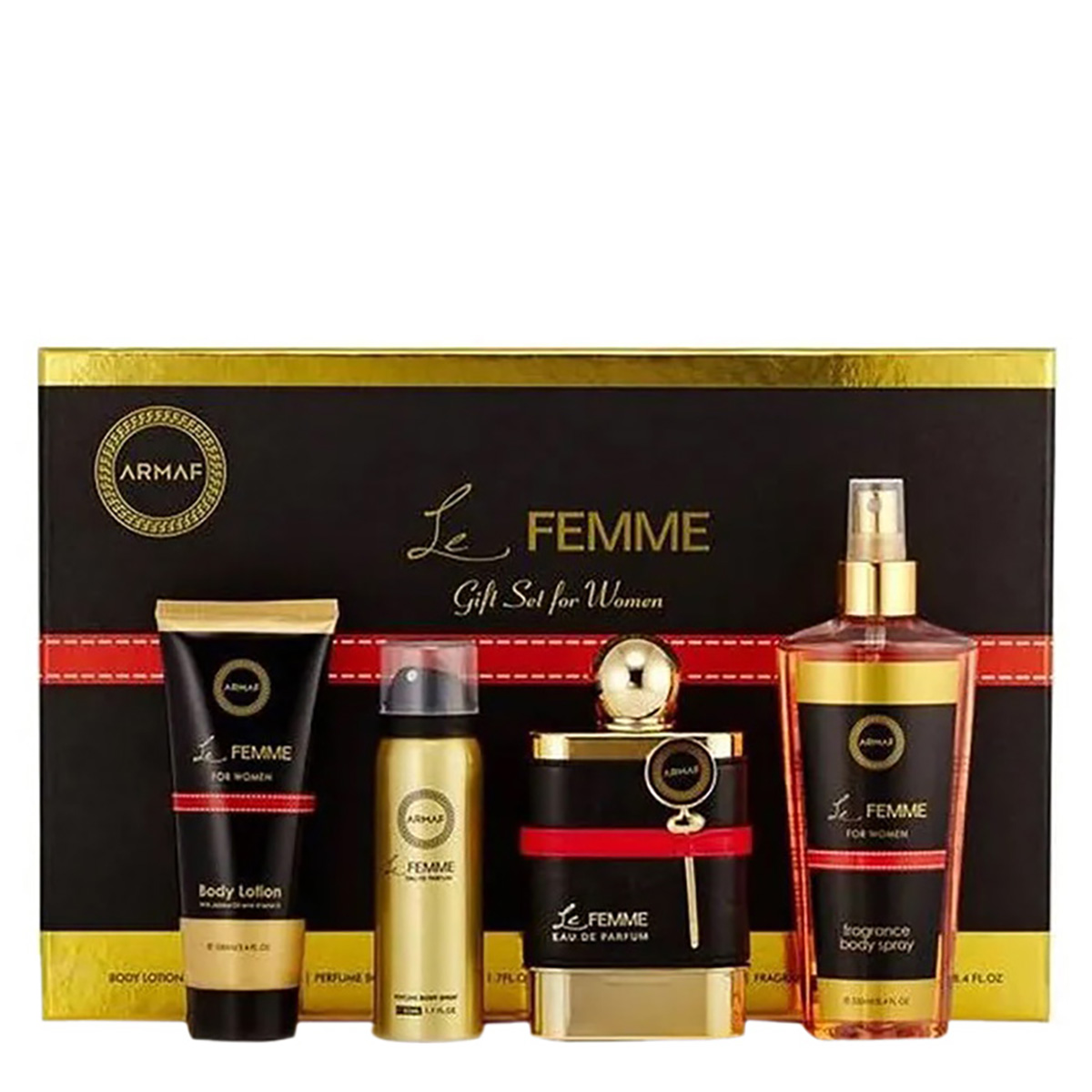 Armaf Le Femme Perfume Gift Set for Women, 4 Pieces