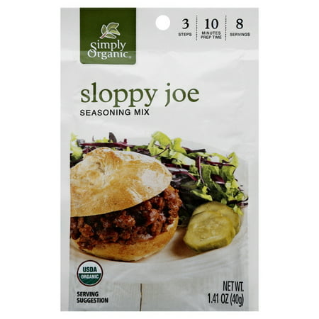Simply Organic: Sloppy Joe Seasoning, 1.41 oz (Best Sloppy Joe Mix)
