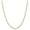 thumbnail image 1 of 14K Yellow Gold 14ky 2.8mm Semi-Solid Rope Chain 16 Inch, 1 of 5