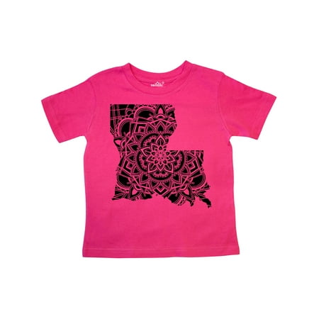 

Inktastic Louisiana Silhouette Mandala Gift Toddler Boy or Toddler Girl T-Shirt