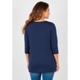 thumbnail image 4 of Catherines Women's Plus Size Jolie Braided Neckline Knit Top, 4 of 5