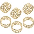 thumbnail image 1 of unbranded 6Ud Metálicos Dorados Para Servilletas En De Para Fiesta, 1 of 6