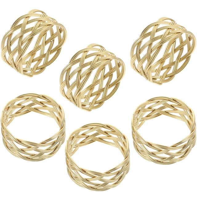 unbranded 6Ud Metálicos Dorados Para Servilletas En De Para Fiesta