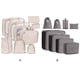 thumbnail image 5 of Cateissary 9 piezas cubos de embalaje impermeable equipaje malla ropa sujetador cordón clasificación bolsa de almacenamiento para suministros de Almacenamiento y organización del hogar Beige, 5 of 6