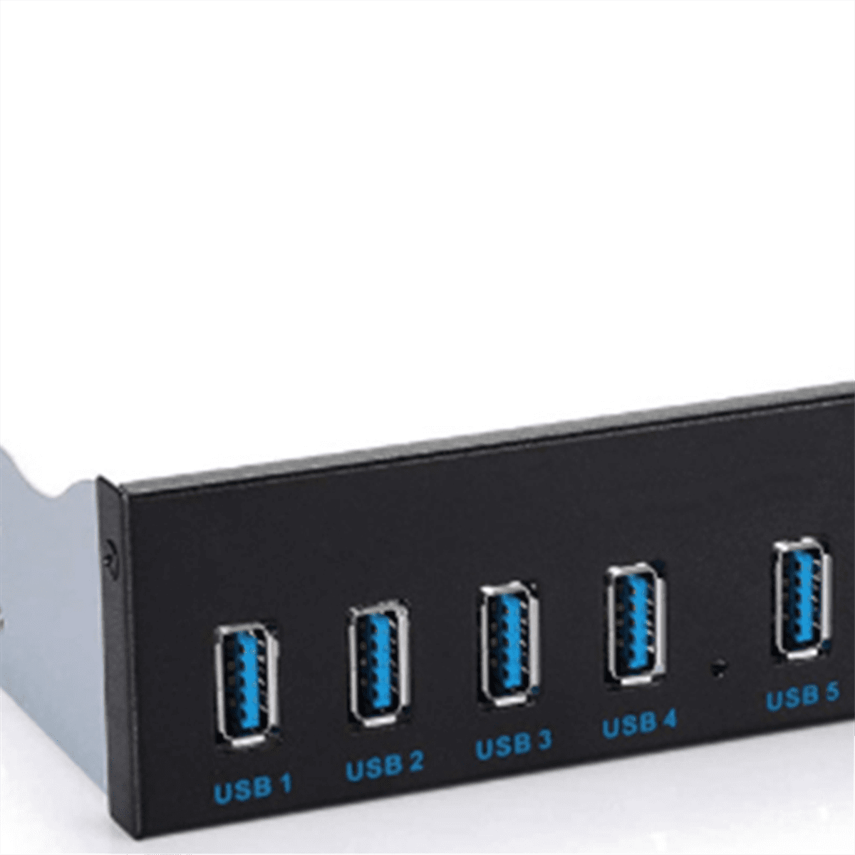 8 Port USB Hub USB3 5.25 USB 3.0 Front Panel Splitters USB 3.0 Hub for PC USB-HUB Multiple USB3.0 HUB Splitter Hubs,1 x 8 Port USB Hub,Black