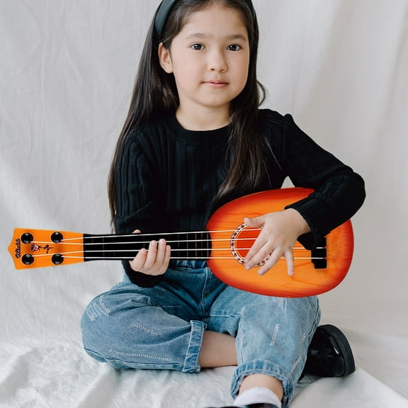 bxhwj 15 Inch Kids Ukulele Guitar with 4 Nylon Strings, Mini Beginner Musical Instrument for Children and Toddlers, Early Educational Toy to Cultivate Music Sense