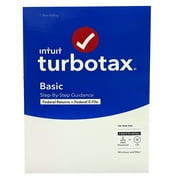 TurboTax Basic Fed 2022 Windows or Mac CD & Download