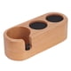 thumbnail image 2 of Soporte de Filtro de Café Base Estacionamiento de Manipulador de Café de Madera Barra de Madera Soporte de Almacenamiento de Almacenamiento Beech 3 Hoyos 58 mm, 2 of 7