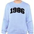 thumbnail image 2 of 1986 College Style Sweatshirt Unisex Medium Light Blue, 2 of 5