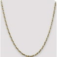 thumbnail image 5 of Sterling Silver And Vermeil 2.5mm Diamond-Cut Rope Chain (20 X 2.5) Made In Italy qdcy060-20, 5 of 5