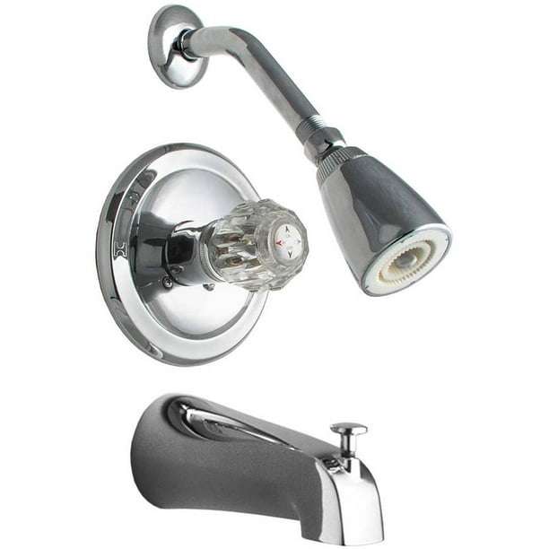 LDR 011 7100 Chrome Tub and Shower Single Handle Faucets