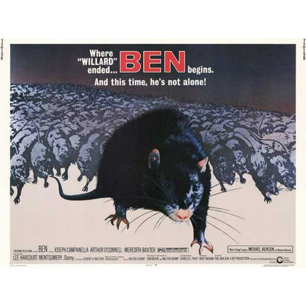 Ben movie POSTER (Style A) (11" x 14") (1972)