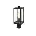 thumbnail image 6 of Elegant Lighting Veda 15 inch Outdoor Post light in Black, 6 of 6