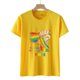 thumbnail image 2 of Blusa informal de manga corta con estampado de cuello redondo para mujer Fridja  ghk2523, 2 of 6