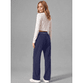 thumbnail image 3 of Rosvigor Womens Yoga Pants Dressy Straight Stretch Pants Lightweight Work Travel Soft Loose Trousers with Pockets, 3 of 9