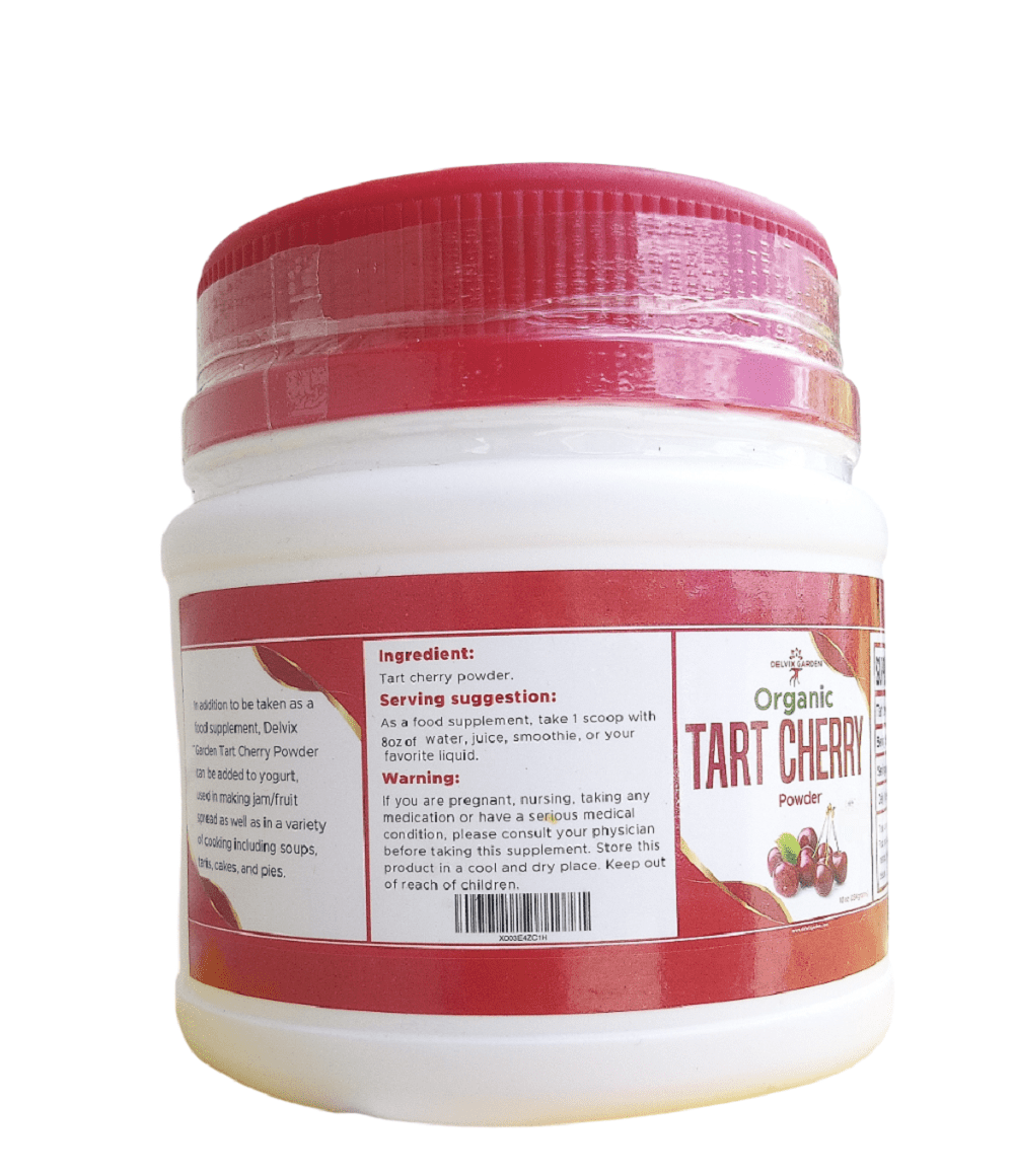Tart Cherry Powder – 10 oz | Pure & Unsweetened | Premium Freeze-Dried Tart Cherries | Rich Color & Flavor | Perfect for Smoothies, Baking, and Recipes