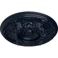 thumbnail image 3 of Ekena Millwork 19"OD x 1 1/2"P Granada Ceiling Medallion (Fits Canopies up to 7 1/8"), Hand-Painted Midnight Dream, 3 of 7