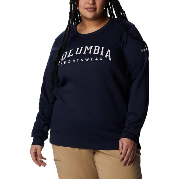 Columbia Women's Trek Graphic Crew, Collegiate Navy/CSC Collegiate, XX-Large