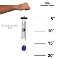 thumbnail image 4 of Woodstock Windchimes Agate Chime Purple, Wind Chimes For Outside, Wind Chimes For Garden, Patio, and Outdoor Décor, 18"L, 4 of 7