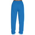 thumbnail image 2 of Lounge Sweatpants for Women High Waisted Fleece Sweatpants with Drawstring Wide Leg Cargo Trousers Baggy Jogging Joggers Solid Colour Workout Tracksuit Bottoms Casual Lounge Active Pants, 2 of 6