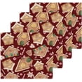 thumbnail image 2 of GZHJMY Christmas Gingerbread House Washcloths 4 Pack, Super Soft Absorbent Cotton Baby Face Towels, Washable Reusable Fingertip Towel for Bath Gym Hotel Spa, 12 x 12 Inch, 2 of 7