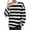 White, variant on T Shirts for Man Color Block Striped Top Navy Stripe Crew Neck Long Sleeve Tee Mens Casual Shirts Green ··L