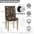 thumbnail image 6 of Xoenoiee Mushroom Leaves Print Waterproof Dining Room Chair Cover, Stretch Jacquard Parson Chair Slipcover Removable Washable Chair Protector for Home, Restaurant, Banquet, 1 Set, 6 of 7