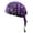 Purple, variant on Adult Cotton Biker Skull Cap Motorcycle Bandana Head Wrap Du Doo Do Rag Cool