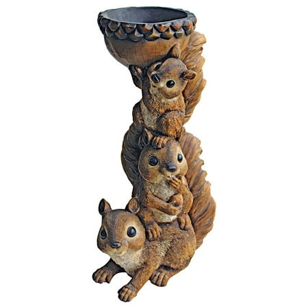 Three's a Crowd, Stacked Squirrel Statue